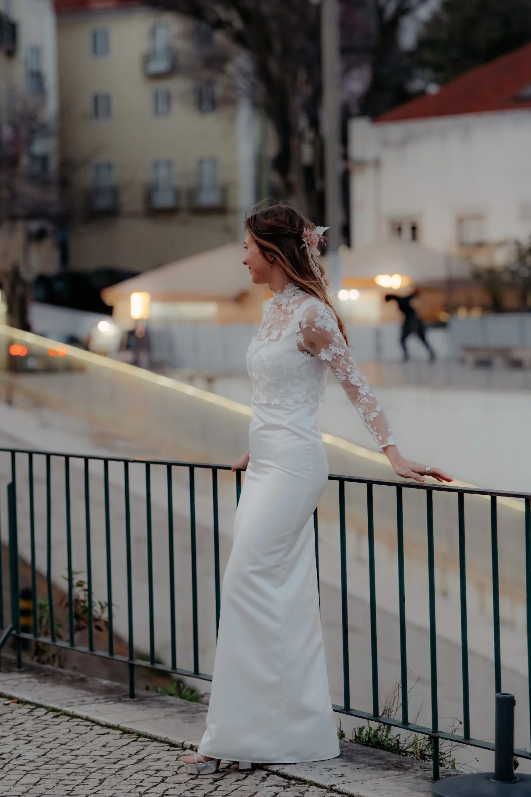 Robe de mariée Victoire coupe droite en satin-robe modulable